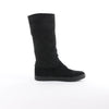 Chanel Coco Mark Matelasse Suede 2WAY Fur Mouton Boots in Black IG26557, Size 38 EU Secondhand