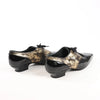 Secondhand Chanel Coco Mark Patent Leather Loafers in Black x Gold G34275, Size 37 EU