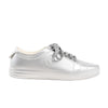 Secondhand Chanel Coco Mark Rubber Sneakers in Silver G32719, Size 38 EU