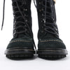 Chanel Sports Suede Leather Shearling Boots in Black G26245, Size 35.5 EU Secondhand