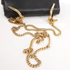 Secondhand Chloe Drew Leather Chain Crossbody Bag in Black