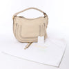 Chloe Marcie Leather Hobo Handbag in Beige Secondhand