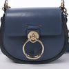 Chloe Tess Small Leather 2Way Shoulder Bag in Blue Secondhand
