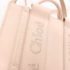 Chloé Woody Mini Leather 2Way Handbag in Pink Secondhand