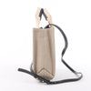 Chloé Woody Small Canvas & Leather 2Way Handbag in Beige x Black Secondhand