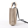 Chloé Woody Small Canvas & Leather 2Way Handbag in Beige x Black Secondhand