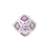Secondhand Chopard Imperiale Amethyst Diamond 18k White Gold Cocktail Ring, Size 51 EU