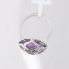 Secondhand Chopard Imperiale Amethyst Diamond 18k White Gold Cocktail Ring, Size 51 EU