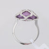 Chopard Imperiale Amethyst Diamond 18k White Gold Cocktail Ring, Size 51 EU Secondhand