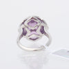 Secondhand Chopard Imperiale Amethyst Diamond 18k White Gold Cocktail Ring, Size 51 EU