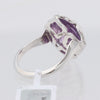 Secondhand Chopard Imperiale Amethyst Diamond 18k White Gold Cocktail Ring, Size 51 EU