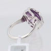 Chopard Imperiale Amethyst Diamond 18k White Gold Cocktail Ring, Size 51 EU Secondhand