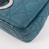 Secondhand Dior Caro Leather Chain Shoulder Bag in Blue