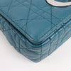Secondhand Dior Caro Leather Chain Shoulder Bag in Blue