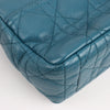 Secondhand Dior Caro Leather Chain Shoulder Bag in Blue