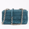 Secondhand Dior Caro Leather Chain Shoulder Bag in Blue