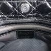 Dior Soft Lady Dior Patent Leather Cannage Large Shoulder Bag in Black Secondhand