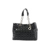 Dior Soft Lady Dior Patent Leather Cannage Large Shoulder Bag in Black Secondhand