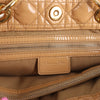 Dior Soft Lady Dior Patent Leather Cannage Large Shoulder Bag in Beige Secondhand