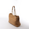 Dior Soft Lady Dior Patent Leather Cannage Large Shoulder Bag in Beige Secondhand