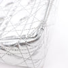 Dior Caro Leather Chain Shoulder Bag in Metallic Silver Secondhand