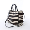 Dior Diorissimo Harako x Leather 2Way Handbag Brown Secondhand
