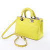 Dior Diorissimo Leather Mini 2Way Handbag in Yellow Secondhand