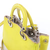 Dior Diorissimo Leather Mini 2Way Handbag in Yellow Secondhand
