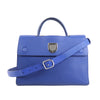 Dior Diorever Medium Leather 2Way Handbag in Blue Secondhand