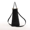 Dior Lady Dior Large Cannage Leather 2Way Handbag in Black Secondhand