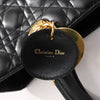 Dior Lady Dior Large Cannage Leather 2Way Handbag in Black Secondhand