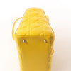 Dior Lady Dior Cannage Leather 2Way Handbag in Yellow Secondhand