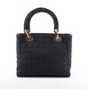 Dior Lady Dior Cannage Nylon Handbag in Black Secondhand