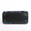 Dior Lady Dior Sequins Medium Handbag in Navy Blue Secondhand