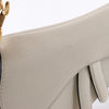 Dior Saddle Mini Bag Leather Handbag in Ecru Secondhand
