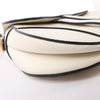 Dior Saddle Mini Bag Leather Handbag in Ecru Secondhand