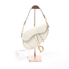 Dior Saddle Classic Bag Canvas Shoulder Bag in White Secondhand