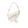 Dior Saddle Classic Bag Canvas Shoulder Bag in White Secondhand