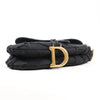 Dior Saddle Classic Bag Canvas Shoulder Bag in Black Secondhand