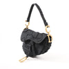 Dior Saddle Classic Bag Canvas Shoulder Bag in Black Secondhand