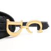 Dior Saddle Classic Bag Canvas Shoulder Bag in Black Secondhand