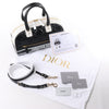 Dior Large Dior Vibe Zip Bowling Bag in Black x White Secondhand