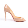 Christian Louboutin Demi You 100 Patent Leather Heels in Beige, Size 38 EU Secondhand