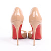 Christian Louboutin Demi You 100 Patent Leather Heels in Beige, Size 38 EU Secondhand