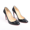Christian Louboutin Eloise 100 Napa Shiny Heels in Black, Size 38 EU Secondhand