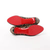 Christian Louboutin Tiger Print Raffia Bow Heels in Brown x Black, Size 39 EU Secondhand