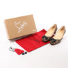 Christian Louboutin Tiger Print Raffia Bow Heels in Brown x Black, Size 39 EU Secondhand