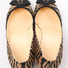 Christian Louboutin Tiger Print Raffia Bow Heels in Brown x Black, Size 39 EU Secondhand