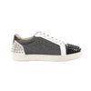Christian Louboutin Seavaste 2 Orlato Spiked Leather Casual Sneakers in Gray, Size 41 EU Secondhand