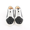 Christian Louboutin Seavaste 2 Orlato Spiked Leather Casual Sneakers in Gray, Size 41 EU Secondhand